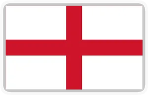 England Flag Simple Design PNG image