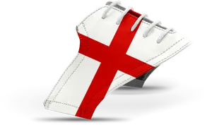 England Flag Sneaker Design PNG image