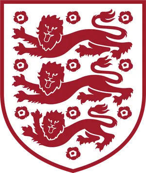 England Three Lions Crest PNG image