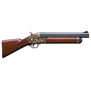 Engraved Antique Shotgun Png Ony PNG image