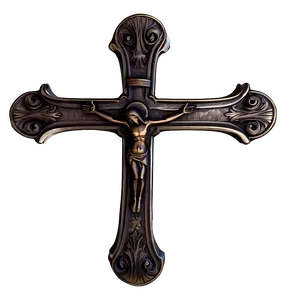Engraved Cross Style PNG Rmk