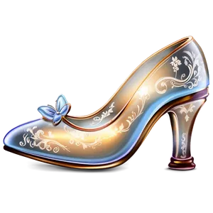 Engraved Glass Slipper Artistry PNG Iqt29 PNG