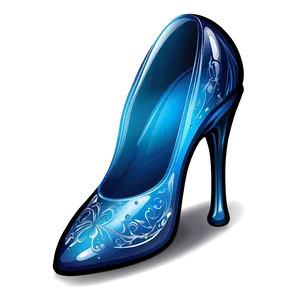 Engraved Glass Slipper Artistry PNG Yfl