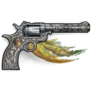 Engraved Pistol PNG Hfv