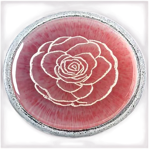 Engraved Rose Quartz Coaster Png 06272024 PNG image