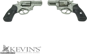 Engraved Silver Revolvers Kevins Logo