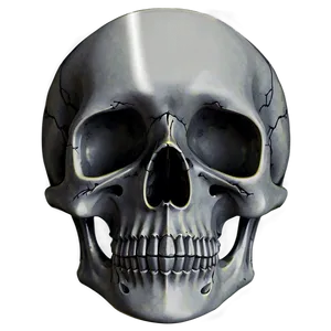Engraved Skull Design PNG A