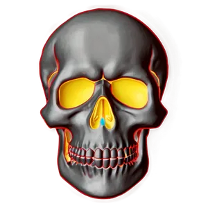 Engraved Skull Design PNG D