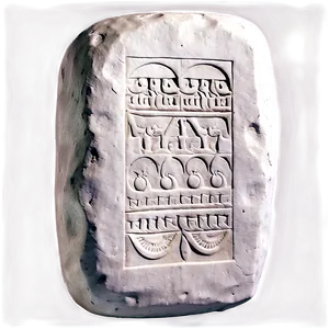 Engraved Stone Tablet PNG 27