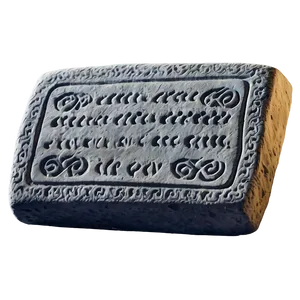 Engraved Stone Tablet Png Gik PNG image