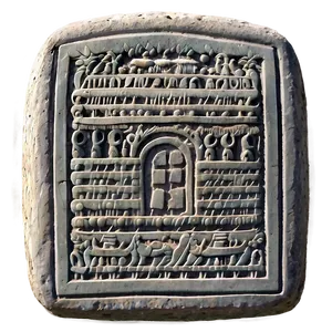 Engraved Stone Tablet PNG Ubg44