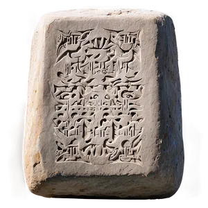 Engraved Stone Tablet PNG Yvh