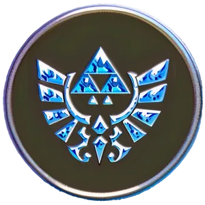 Engraved Triforce Plate PNG Cdb52