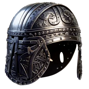 Engraved Viking Helmet PNG 06132024