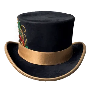 Engraved Vintage Top Hat Png 05042024 PNG image