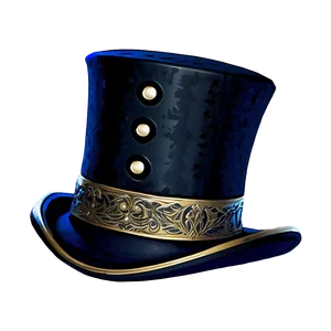 Engraved Vintage Top Hat Png Ilh PNG image