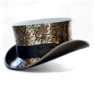 Engraved Vintage Top Hat Png Vvr PNG image