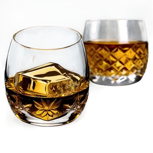 Engraved Whiskey Glass PNG Von86 PNG