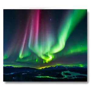 Enigmatic Aurora Over Hills PNG 54 PNG