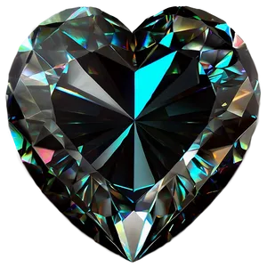 Enigmatic Diamond Heart PNG 30