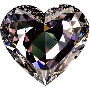 Enigmatic Diamond Heart PNG Tkp PNG