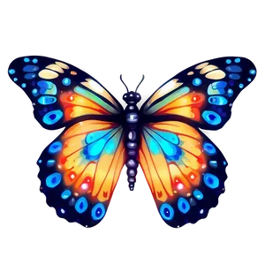 Enigmatic Glow Butterfly PNG 06272024