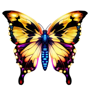 Enigmatic Glow Butterfly PNG Cgf44 PNG
