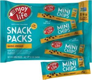 Enjoy Life Mini Chips Snack Packs PNG image
