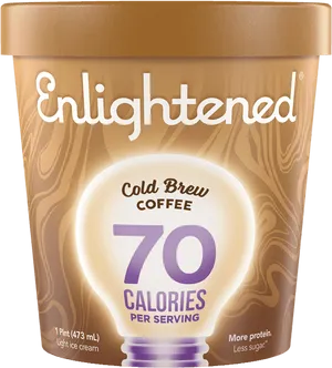 Enlightened Cold Brew Coffee Ice Cream PNG