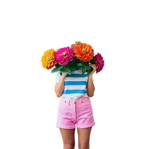 Enthusiastic Zinnia PNG Chv PNG