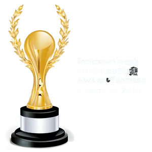 Entrepreneurship Award Trophy Png Jei63 PNG image