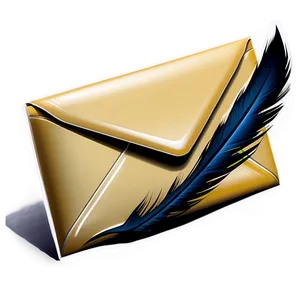 Envelope With Feather Png Xnt PNG image