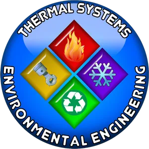 Environmental Engineering Thermal Systems Logo PNG