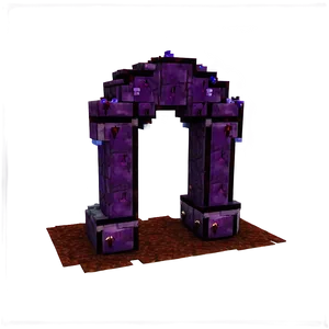 Epic Nether Portal Construction PNG 10