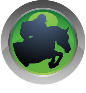 Equestrian Silhouette Icon PNG image
