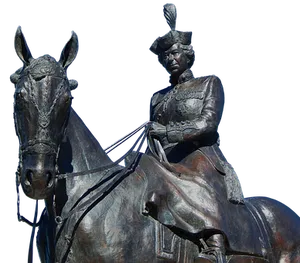 Equestrian Statue Queen Figure PNG image