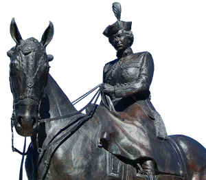 Equestrian Statue Queenon Horseback PNG image