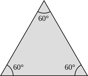 Equilateral Triangle60 Degrees Angles PNG image
