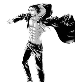 Eren Yeager Attackon Titan PNG image