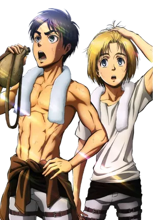 Erenand Armin Attackon Titan PNG image