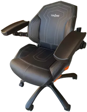 Ergonomic Gaming Chair Black PNG image