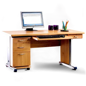 Ergonomic Office Desk PNG 90