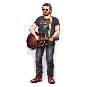 Eric Church Animated PNG 57