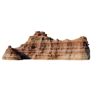 Eroded Rock Formation PNG 05032024
