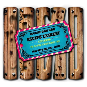 Escape Room Experience Ticket Png Jge13 PNG image