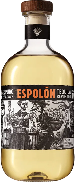 Espolon Reposado Tequila Bottle PNG image