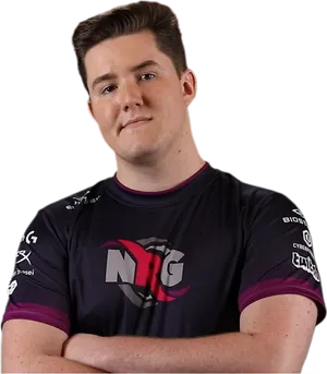Esports Playerin N R G Jersey PNG image