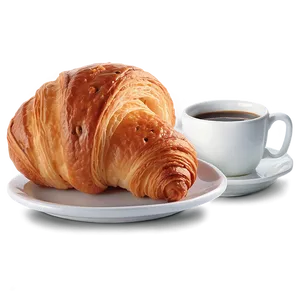 Espresso And Croissant Png 06212024 PNG image