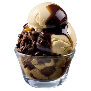 Espresso Crunch Ice Cream Sundae PNG 29
