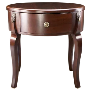 Espresso End Table PNG 06292024